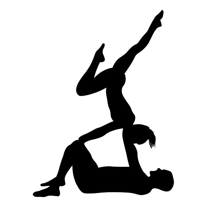 Retro Graphic Gymnast Gymnastics Acrobat Acrobatic