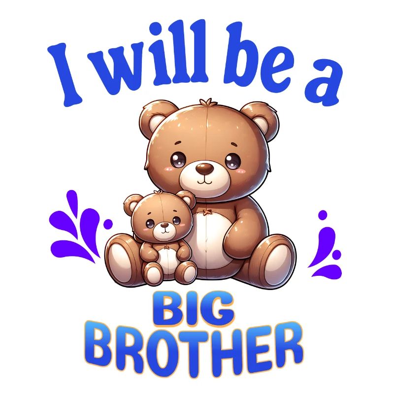 Ich werde ein großer Bruder süße Teddybären,