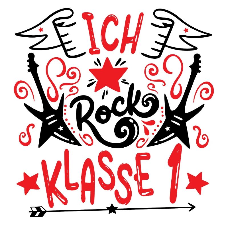 Ich rock Klasse 1 - Einschulung - Schulkind