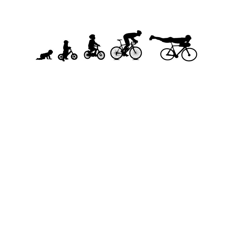 Bicycle, cyclist, evolution, gift