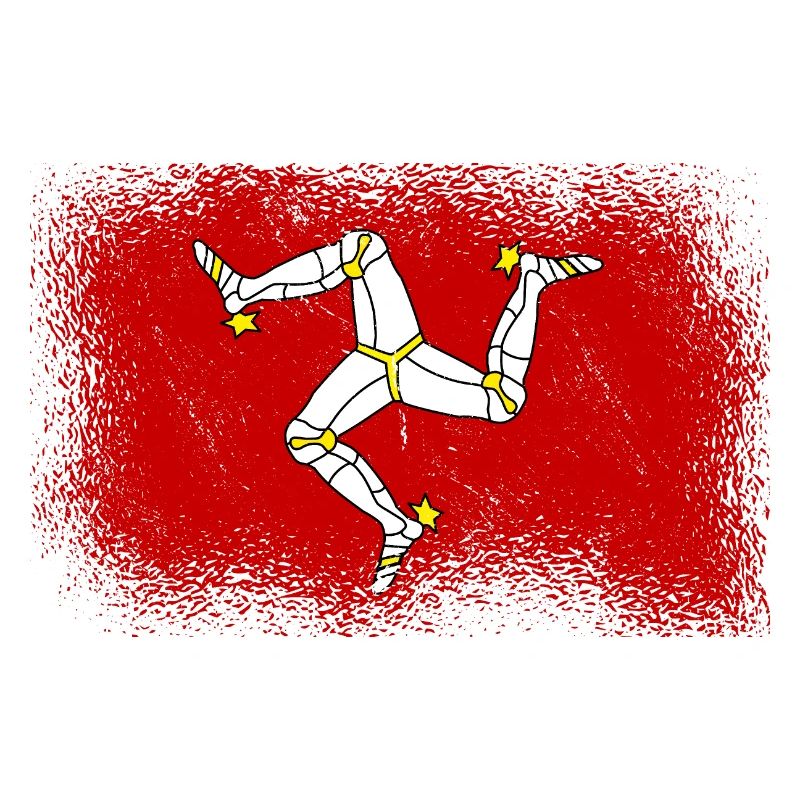 Drapeau de l’île de Man Triskele Drapeau de l’île de Man