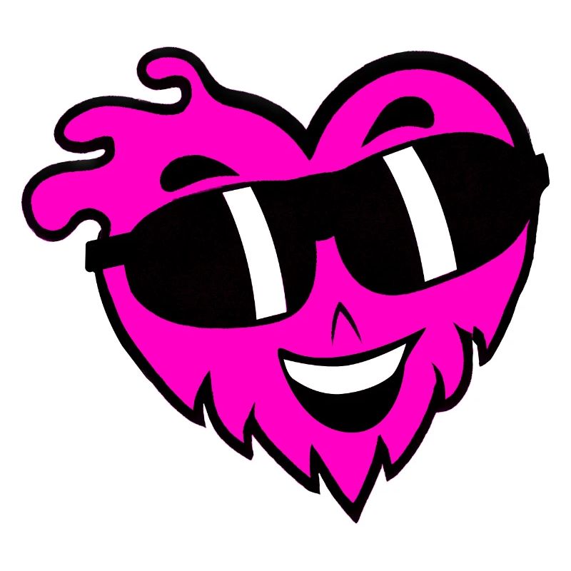 Cooles Herz mit Sonnenbrille Valentinstag