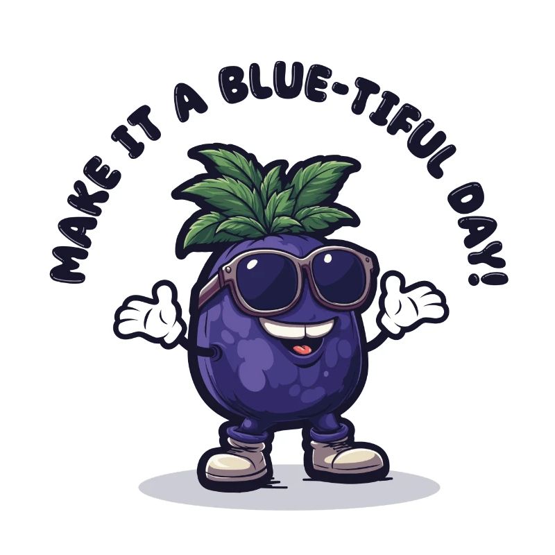 Freche Blaubeere - Make it a Blue-tiful Day