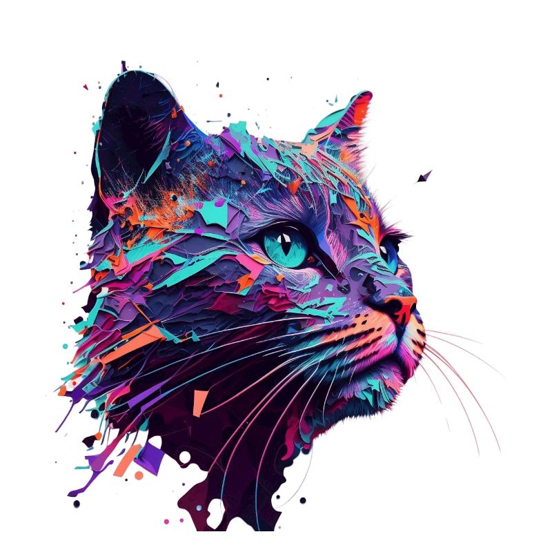 Psychedelische Katze