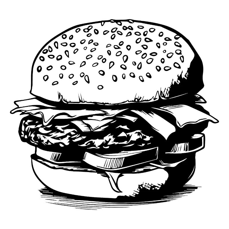 hamburgers, fast food, barbecues, cheeseburgers