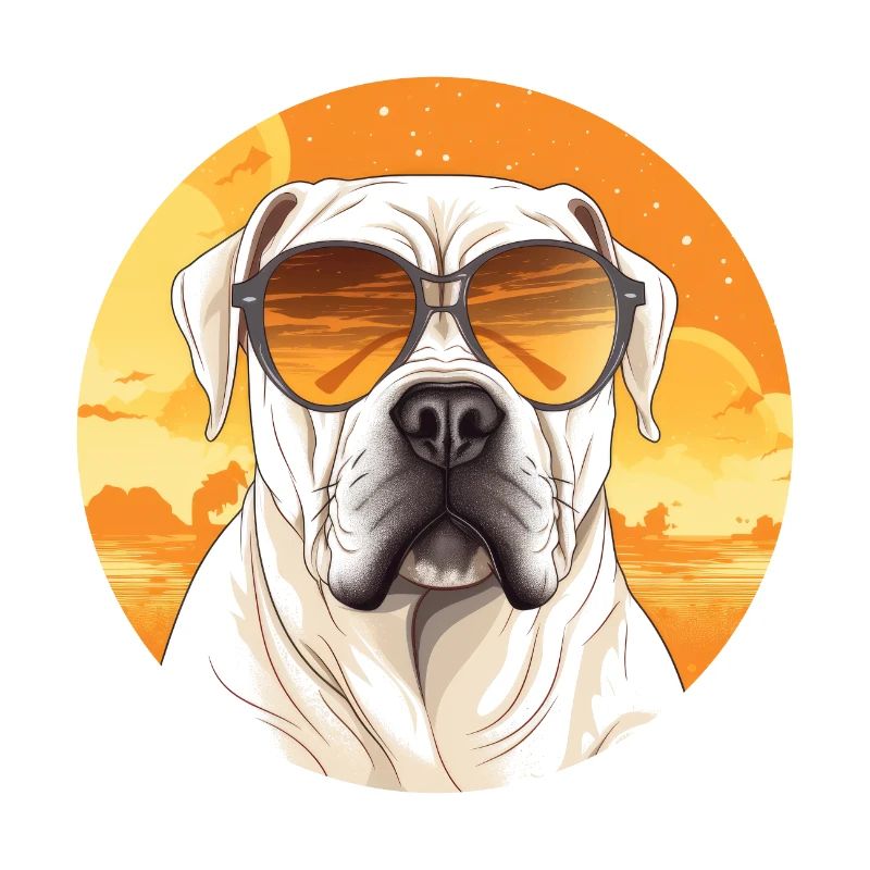 Summer Dog: Sunglasses & Strong Expression