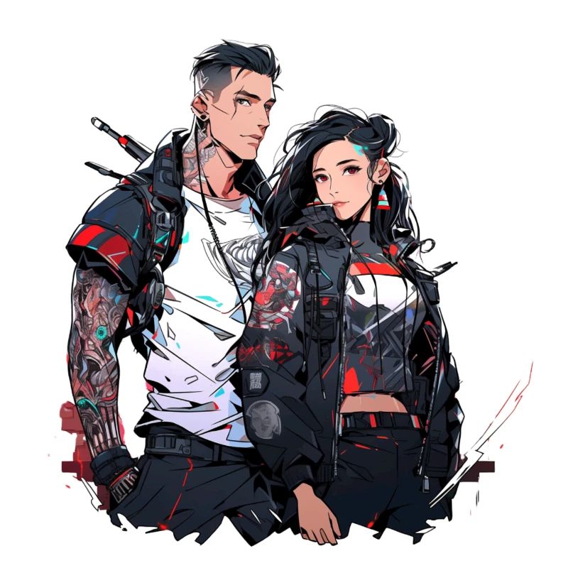 Urban-Cyberpunk-Couple