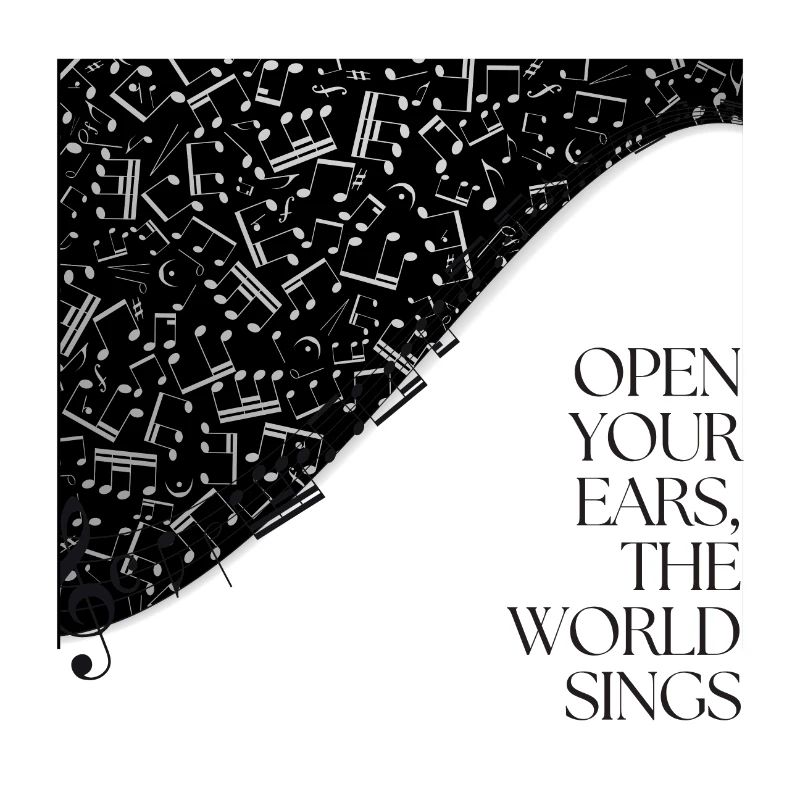 Öffne deine Augen, die Welt singt | T-Shirt