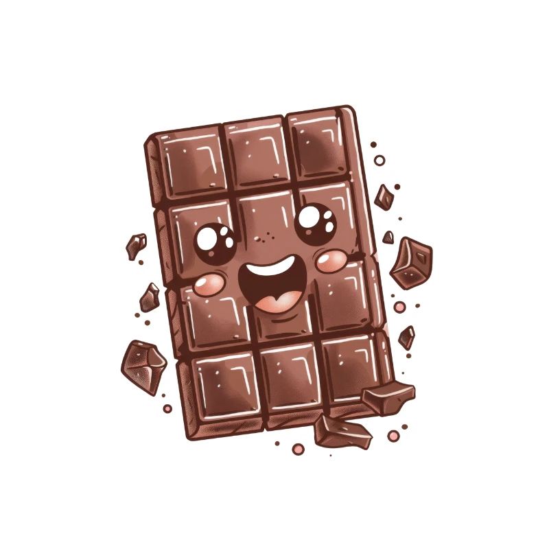 Niedlicher Schokoladenriegel Schokoladentafel süß