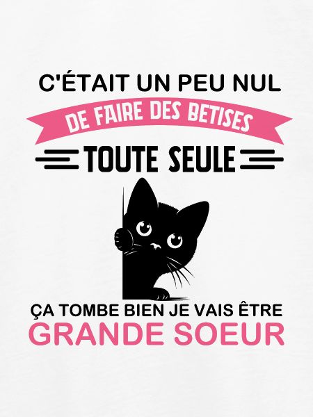 Enfant Future Grande Soeur Drôle Annonce Licorne