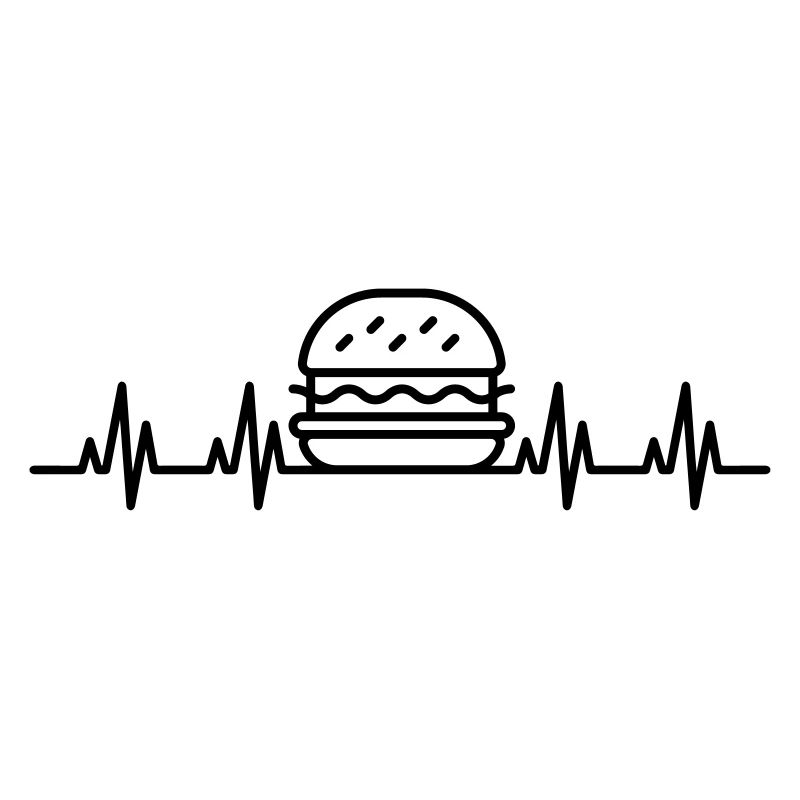 ECG Burger heartbeat
