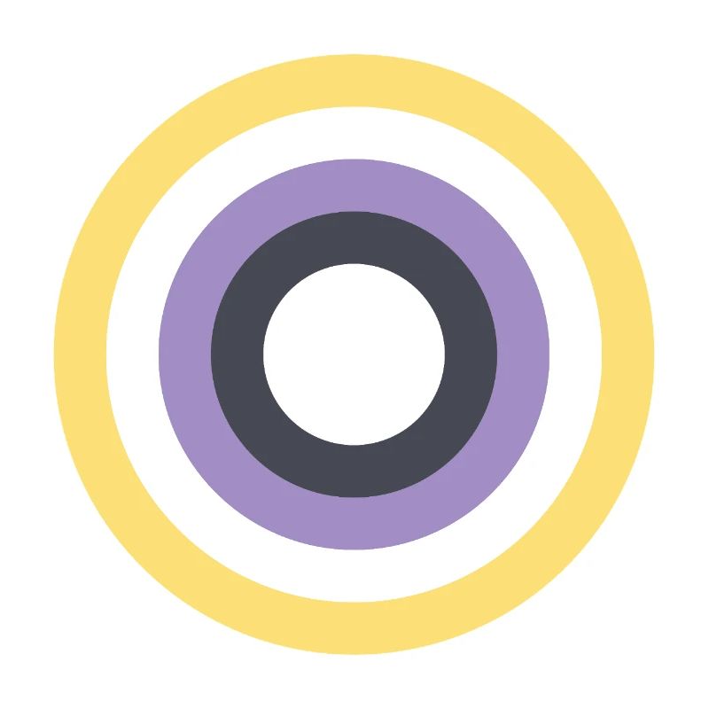 Concentric Ring Palette LGBTQ Non Binary