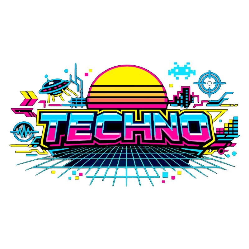 Neon Techno Horizont