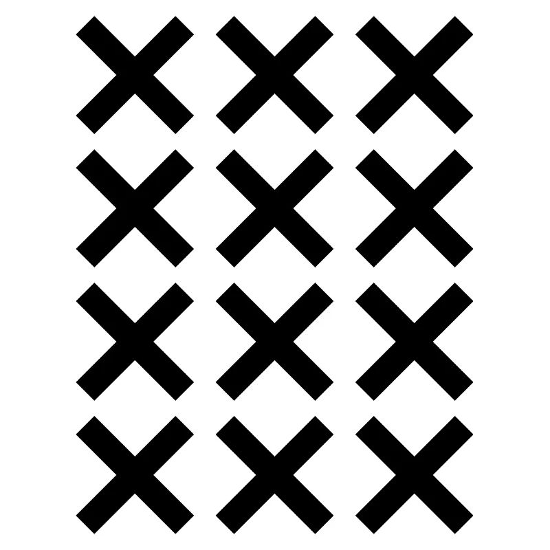 X pattern grid design