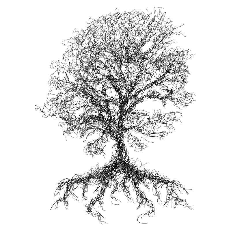 Scribble Baum