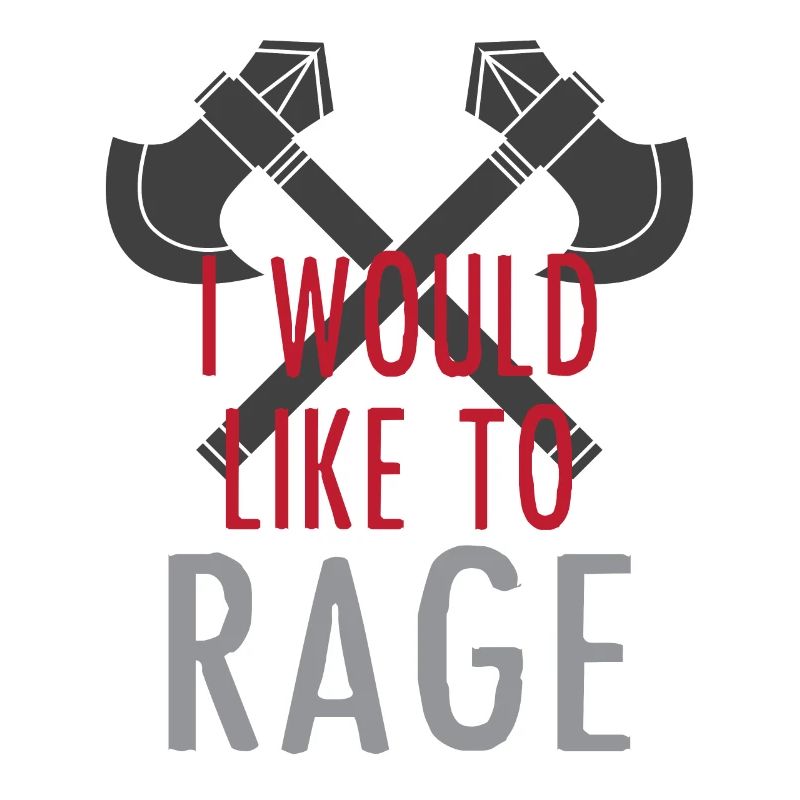 I Would Like to Rage RPG Barbarian Gift
