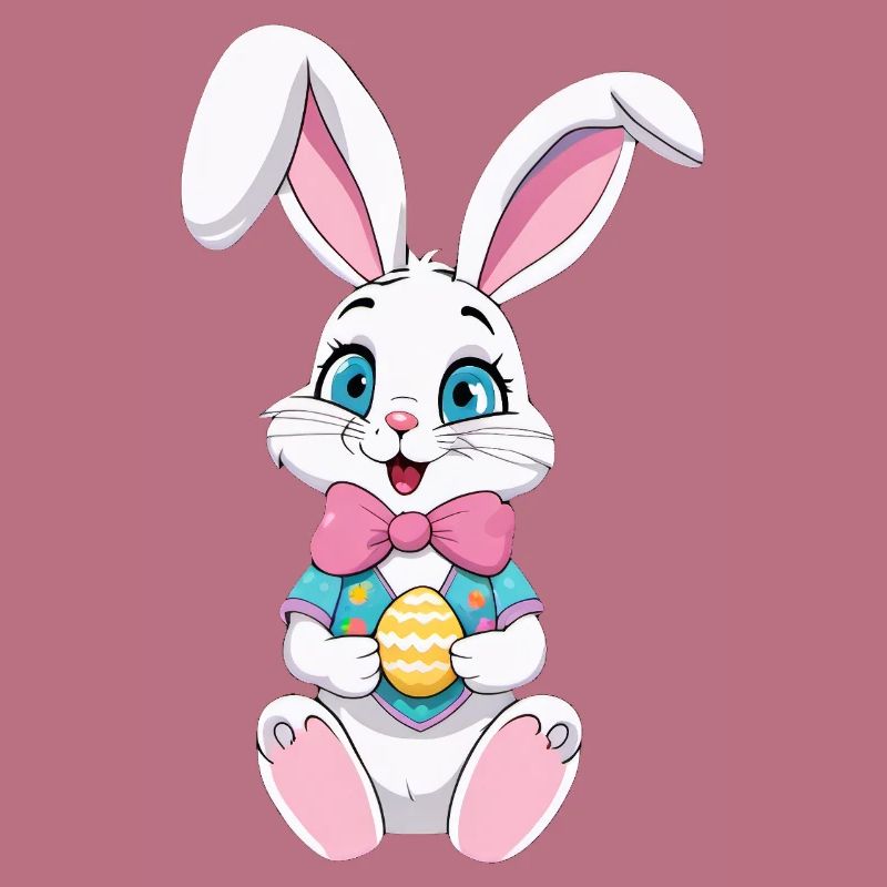 Easter bunny with Easter eggs