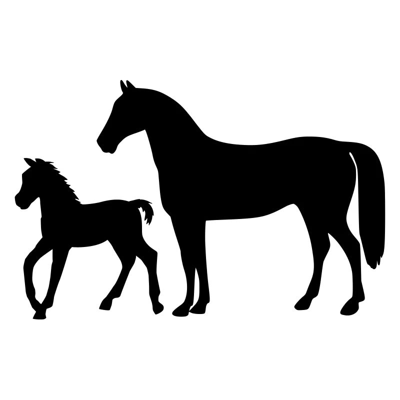 Pferd mit Fohlen