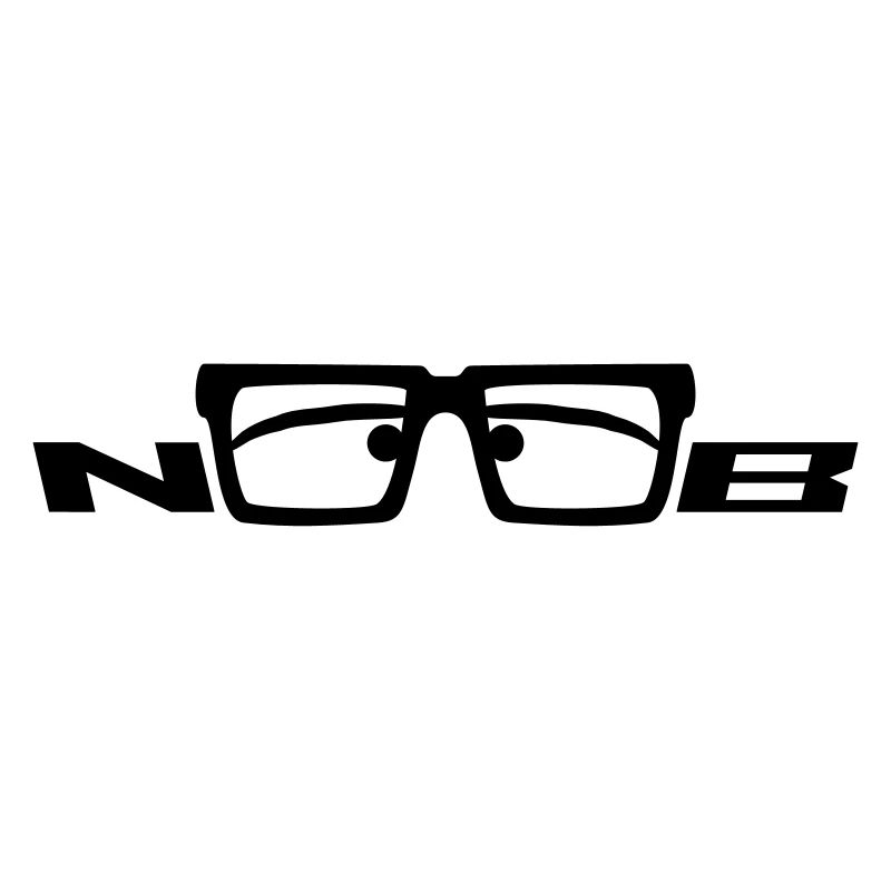Noob Glasses Face Comic Nerd