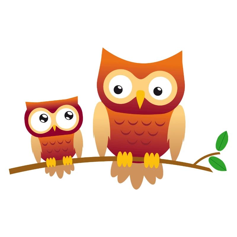 Eule mit kleiner Eule
