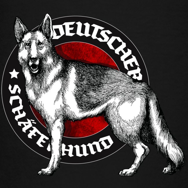 T-Shirt K9 ® Deutscher Schäferhund grau