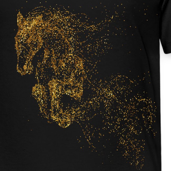 jumping horse gold - Teenager Premium T-Shirt