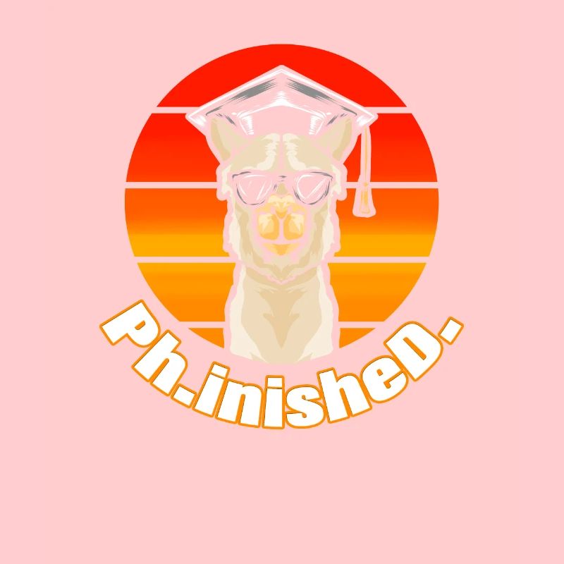 PhD Gift Doctorate Degree Llama
