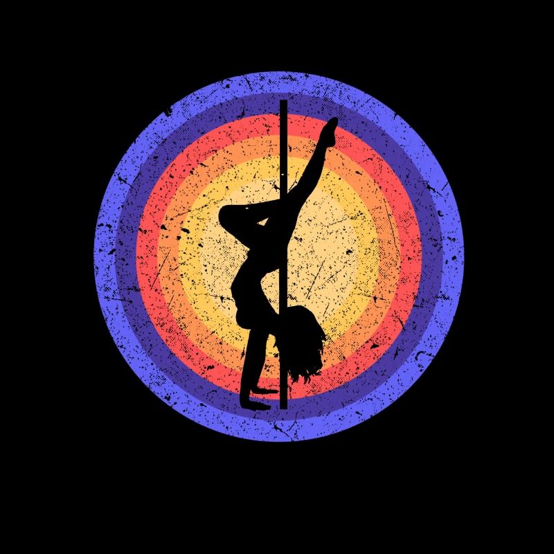 Pole Dancing Mädchen Silhouette Pole Dancer Pole