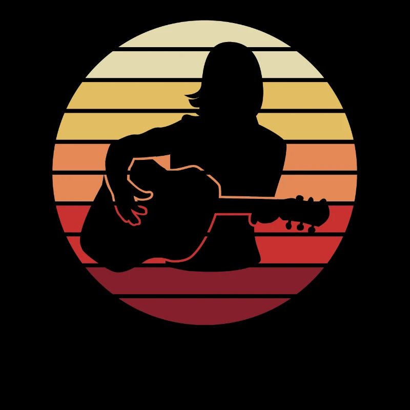 Guitarist Sunset Gift Harmony