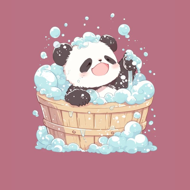 Panda Bear Bain moussant Panda géant japonais