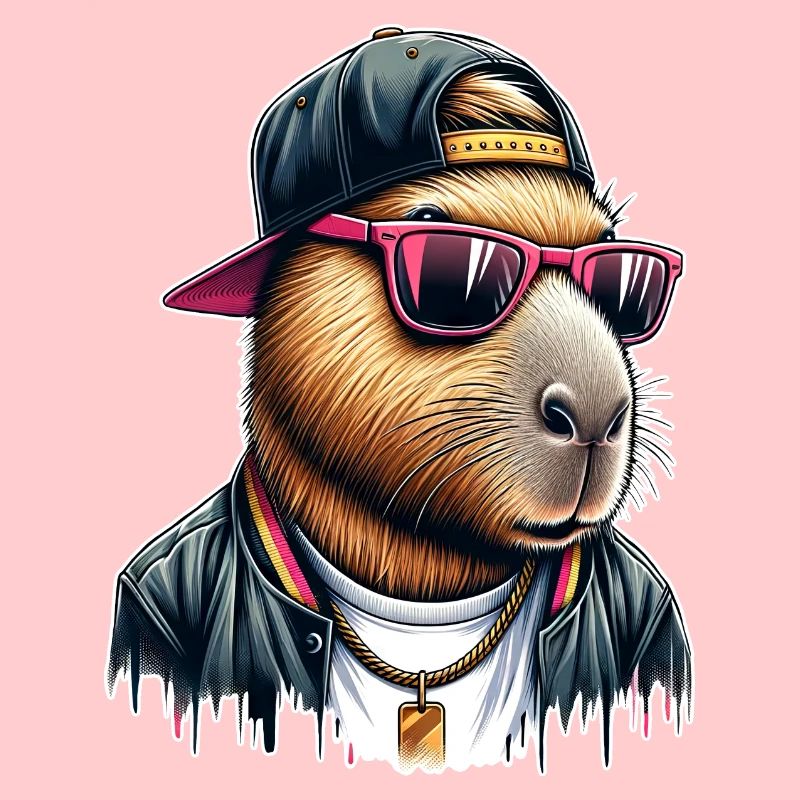 Capybara Cap Sonnebrille Cool