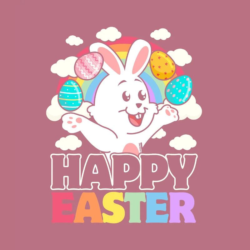 Happy Easter - White Rabbit Easter Eggs