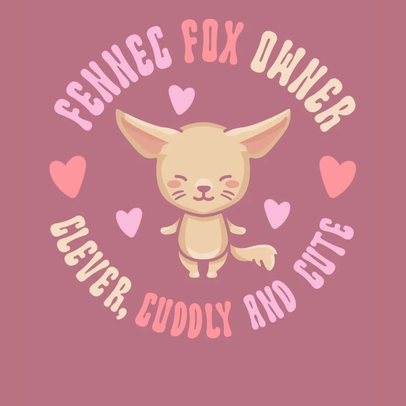 Fennec Fox Propriétaire Clever Cuddly mignon