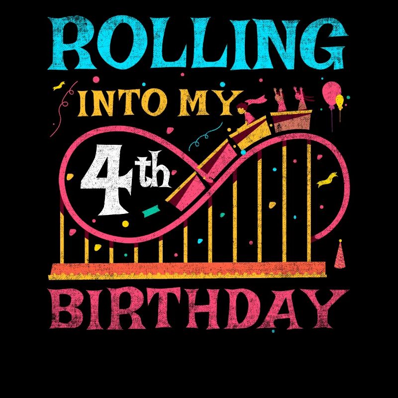Roller Coaster Kid - Rolling Into My 4th Birthday