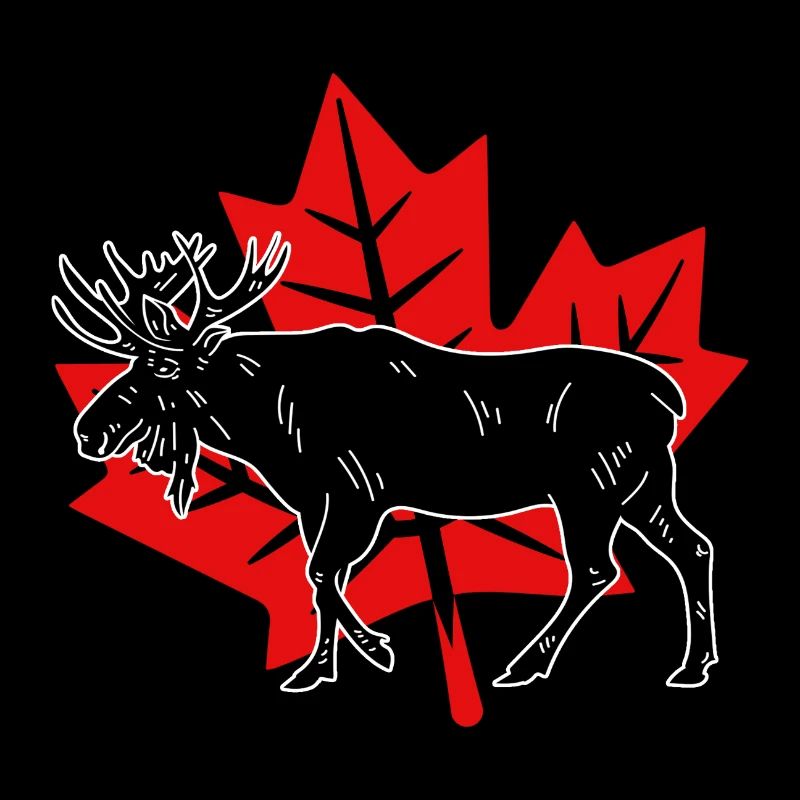 Canada moose maple leaf