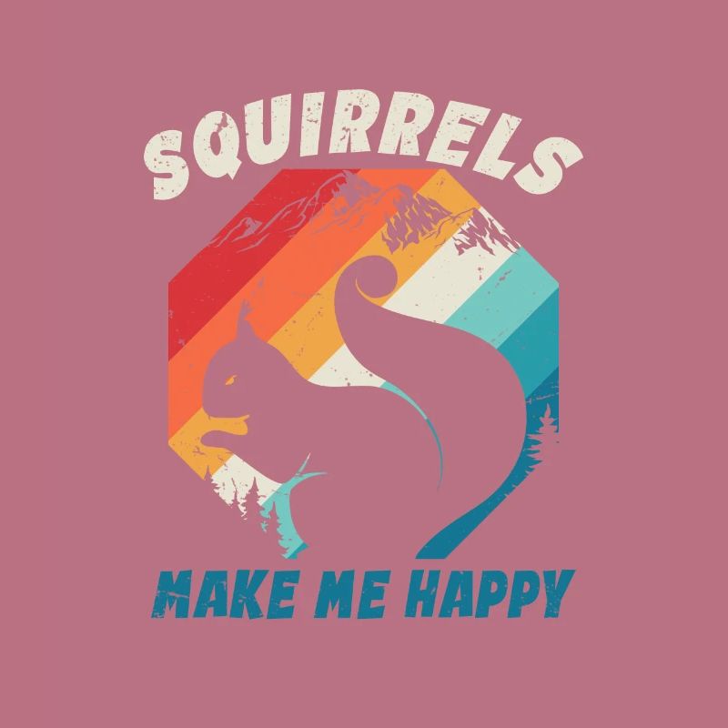 Retro Vintage Squirrel For Squirrel Lovers