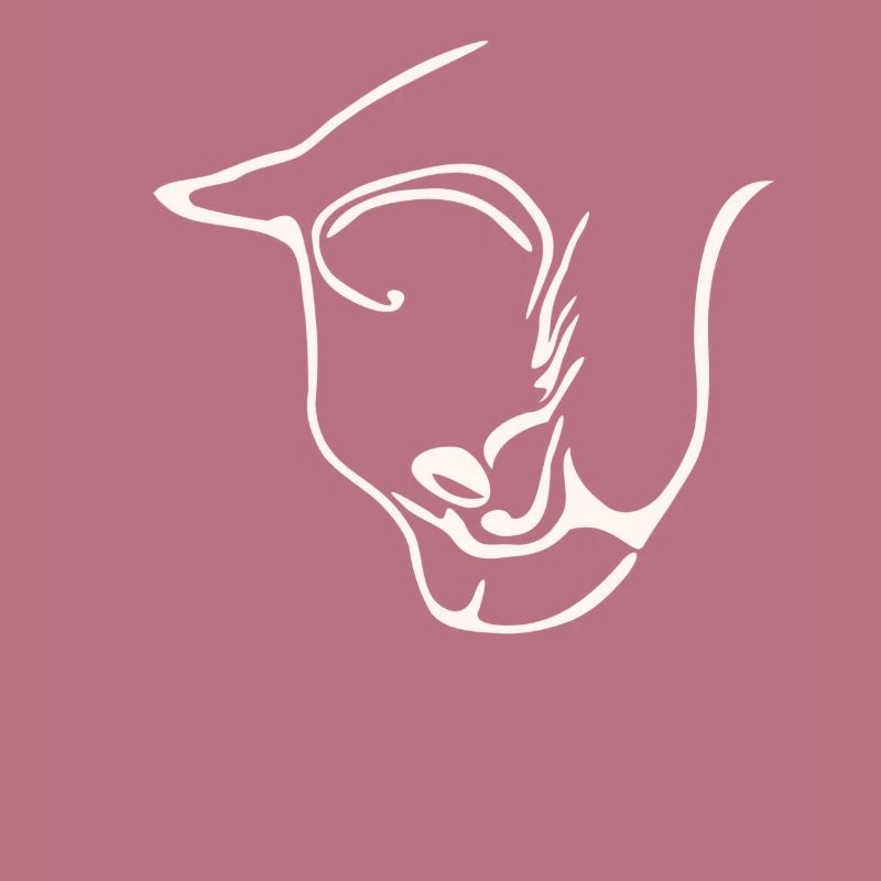 Conception graphique de visage de chat