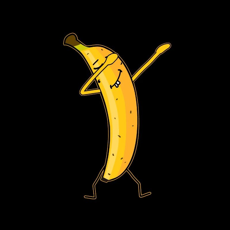 Dabbing Dab Dance Banana Vegetarian Fruit Fruit