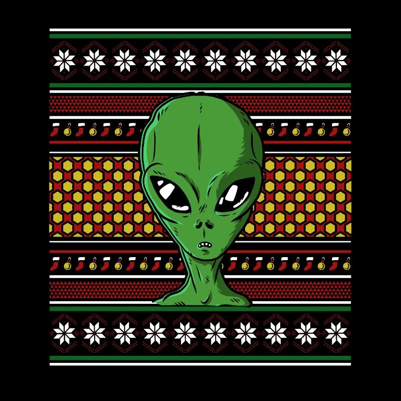 Pull de Noël moche Tshirt Weihnachten Alien
