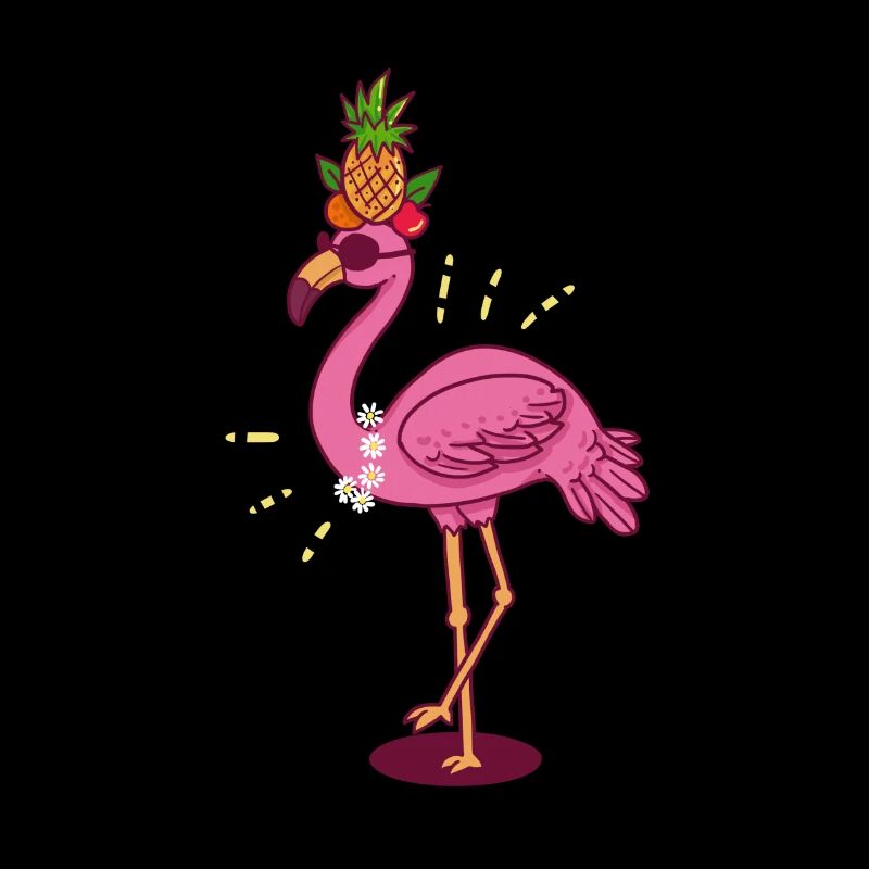 Flamingo Ananas Comic Girly Sonnenbrille Geschenk