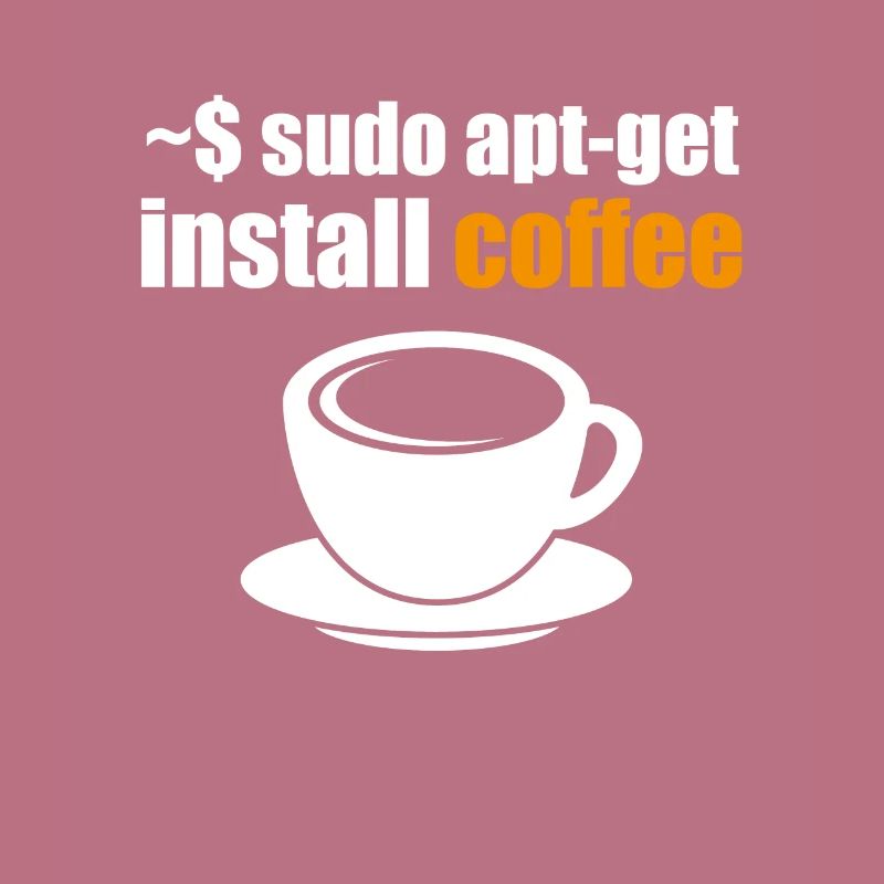 funny linux shirt Geek Sudo install Coffee Nerd