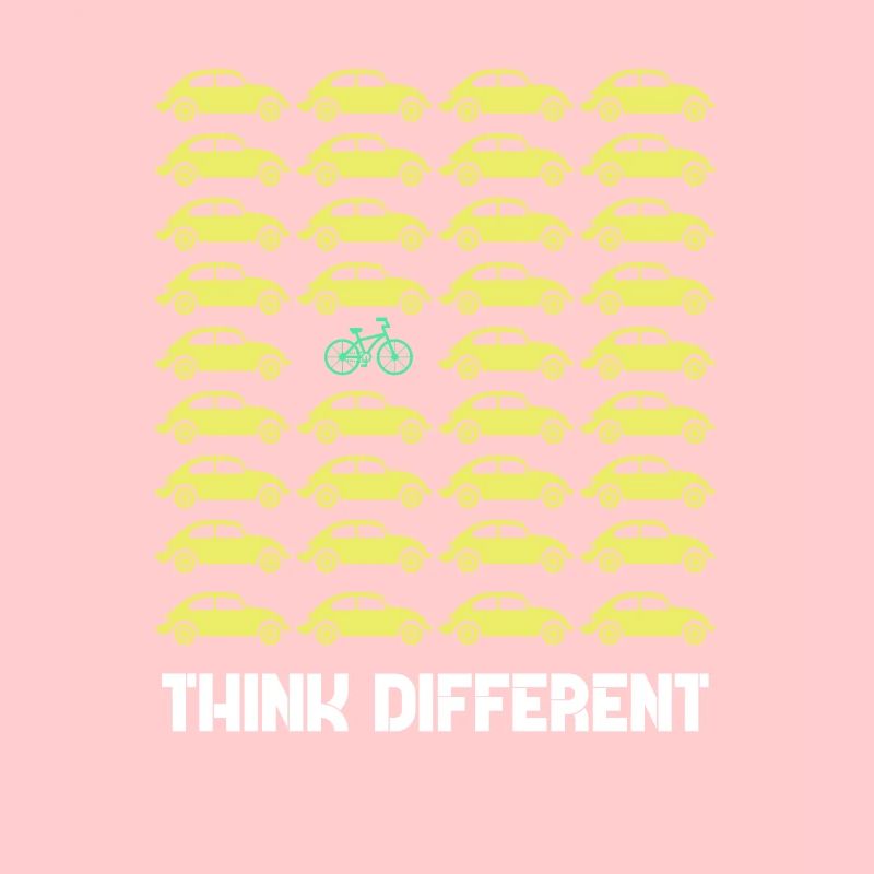 Think Different Bicycle Driving Cyclist Gift