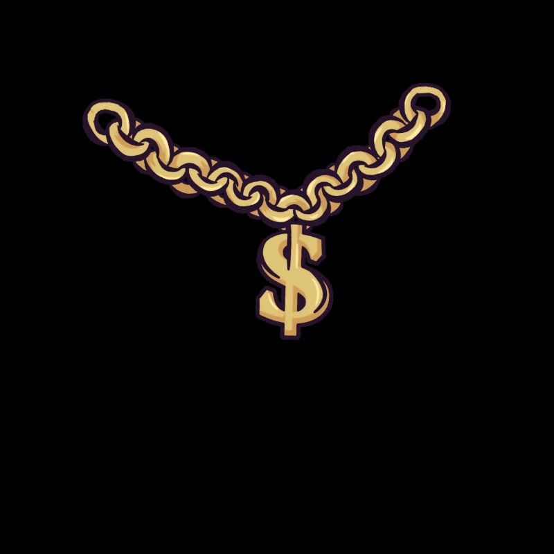 Collier en or chaîne dollar signe or