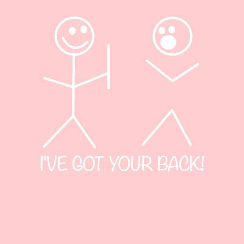 I've got your back! - Stick figure clown memes