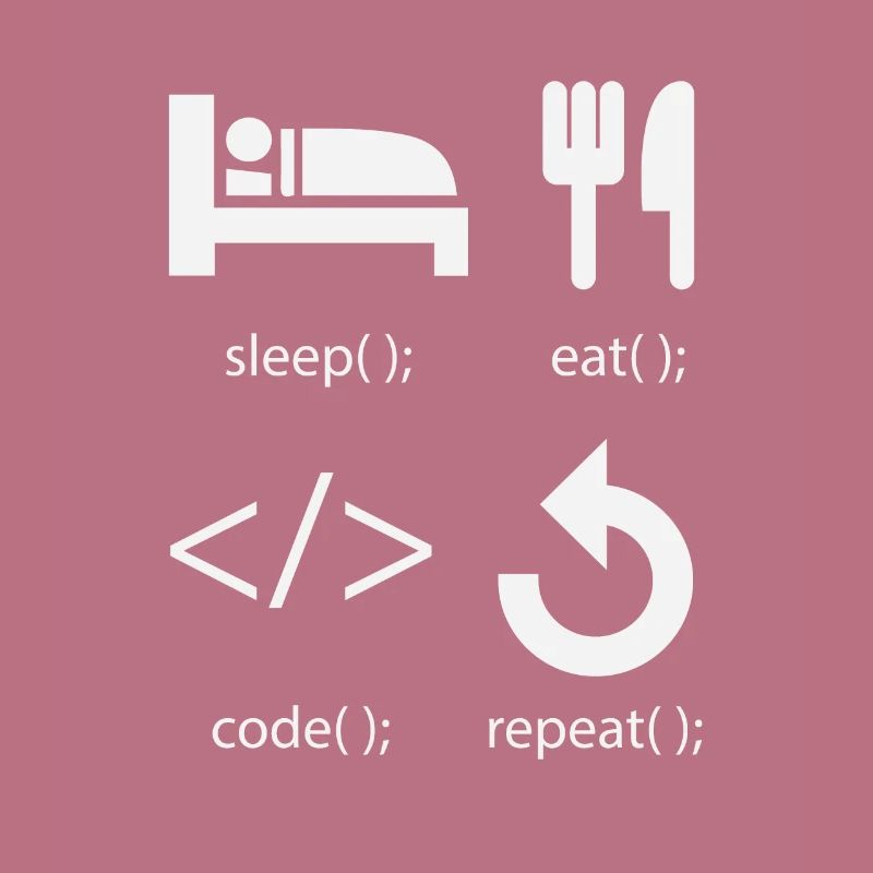 Programmierer Entwickler - Eat Sleep Code Repeat