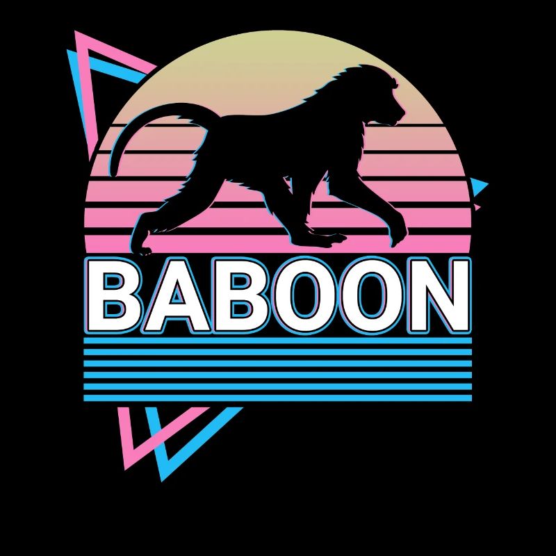 Baboon Retro Gift