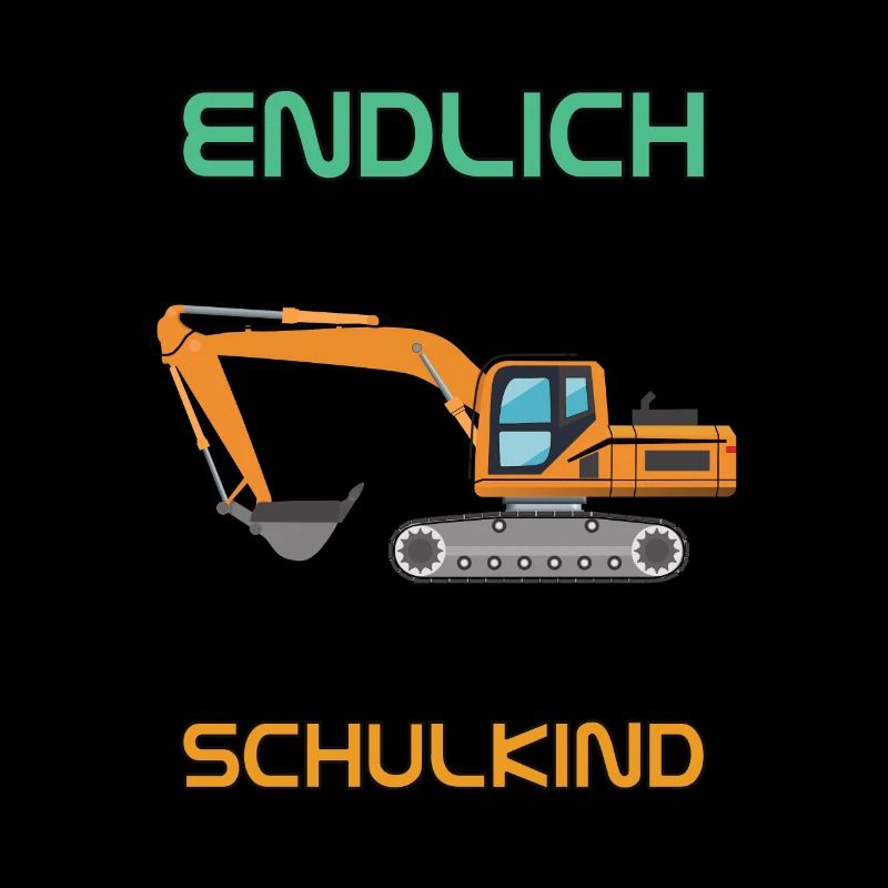 Endlich Schulkind mit Bagger - 2022 | Schulanfang