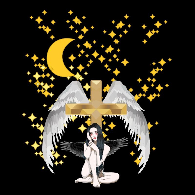 Croix céleste Ange Ciel au-delà de la mort