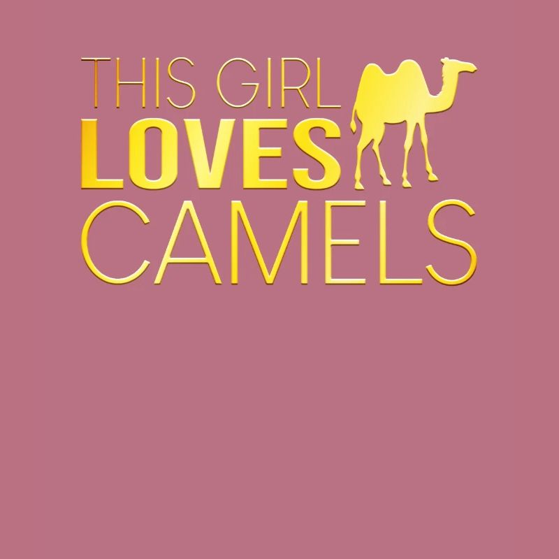 Mädchen Kamel Spruch