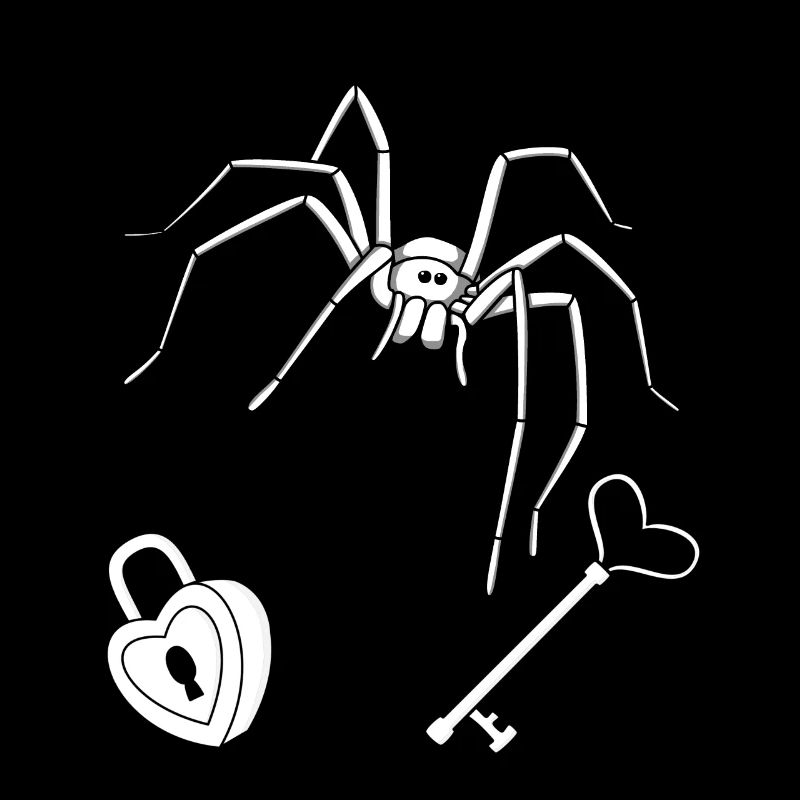 Horror Halloween Spider Key Lock Guard